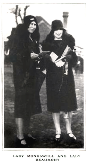 Lady Monkswell c.1929 on left